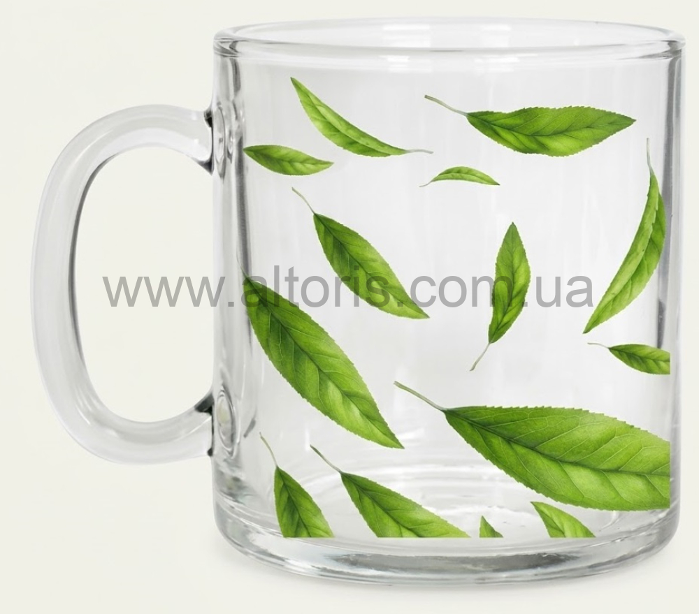 кружка стекло Herbata Gallery - 320мл "Green tea"