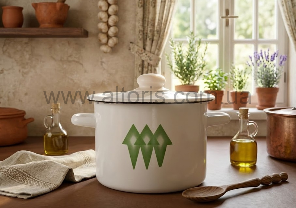 кастрюля эмаль НМ цилиндр. 3л/2 1612/2 - Ромб