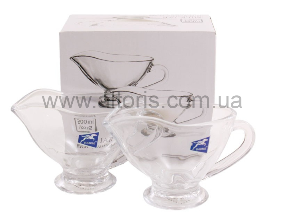 соусник стекло Interos - 200 мл  В НАБОРІ  2 шт BM8005-2