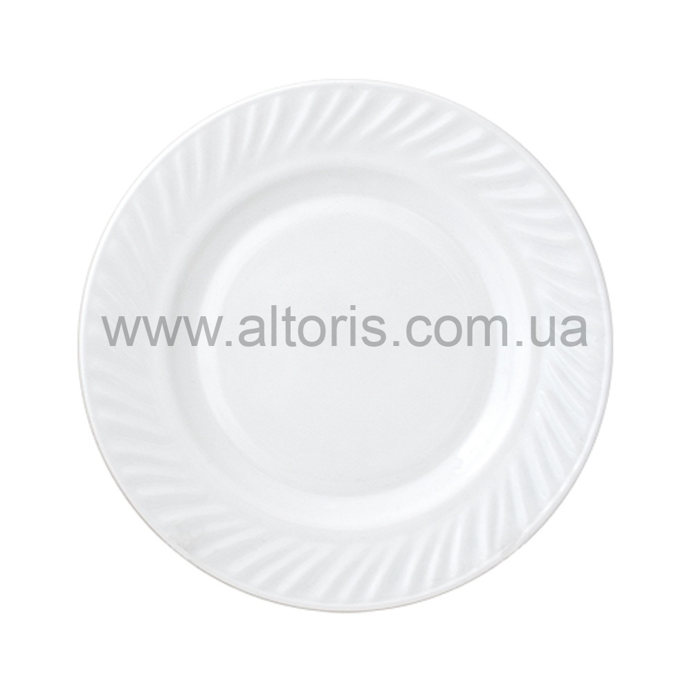 Тарелка мелкая стеклокерамика S&T - №7 белая 30057-1300