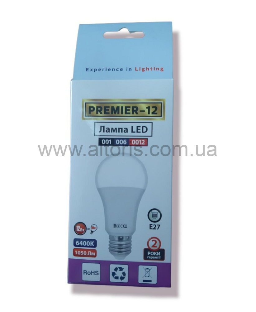 лампа LED HOROZ - 12W 6400 E27 1000Lm 175-250V PREMIER-12