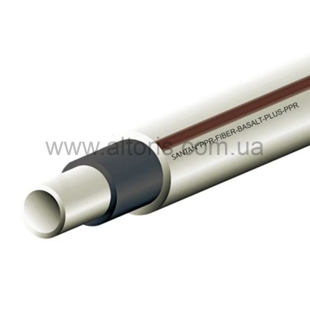 труба L=4м, PP-R-STR - d=25мм/3,5 Fiber Basalt