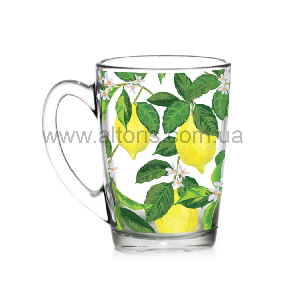 кружка стекло "Lemon" Gallery - 330мл