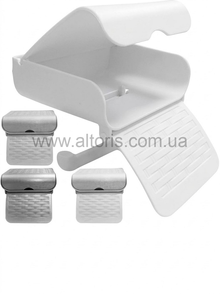 держатель для туалетной бумаги Гемопласт - с салфетницей микс