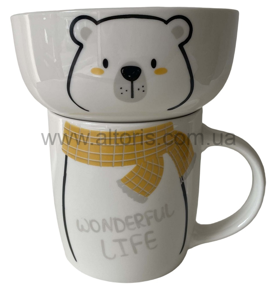 набор детский керамика LIMITED EDITION - 2 пр.в уп HAPPY BEAR JSD06