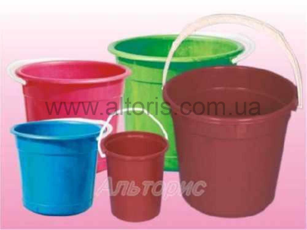 ведро пластмассовое  пищевое без крышки Консенсус - 8л