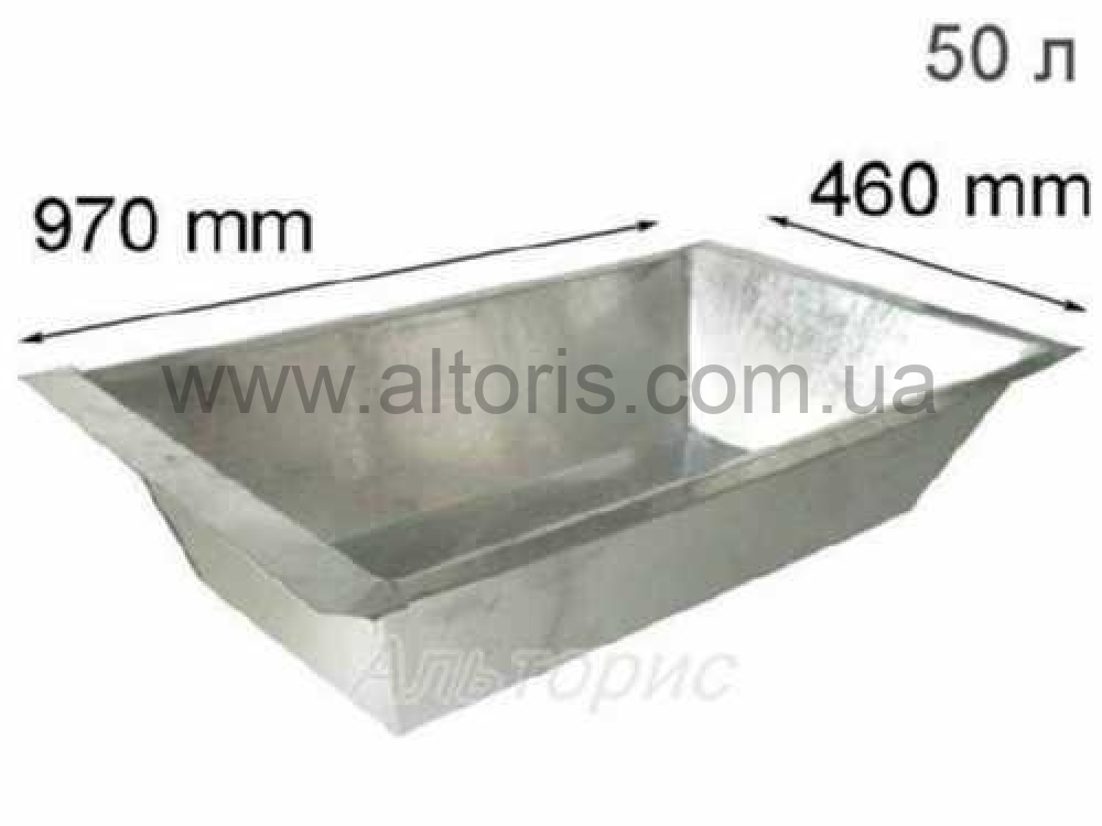 корыто 50л оцинкованное МЕТИД