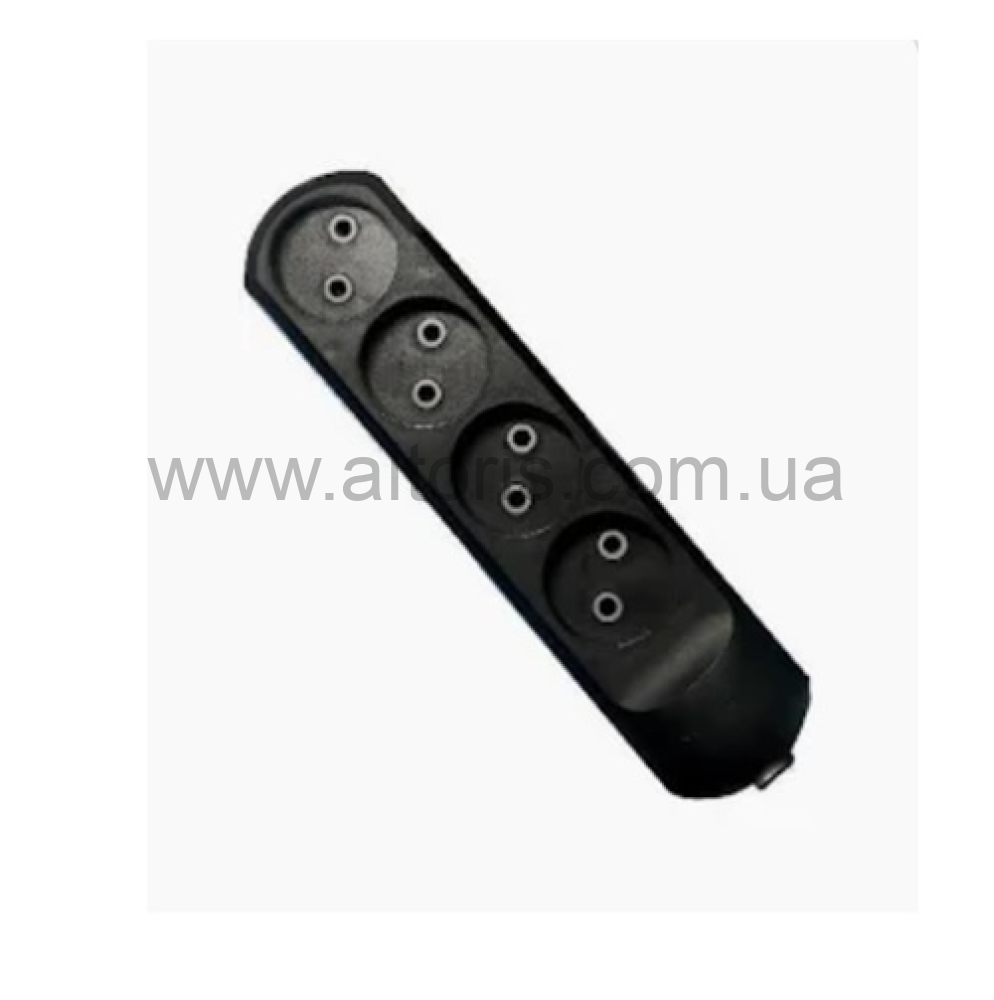 колодка Neomax - 4 гн. без.зазем черная NX510400
