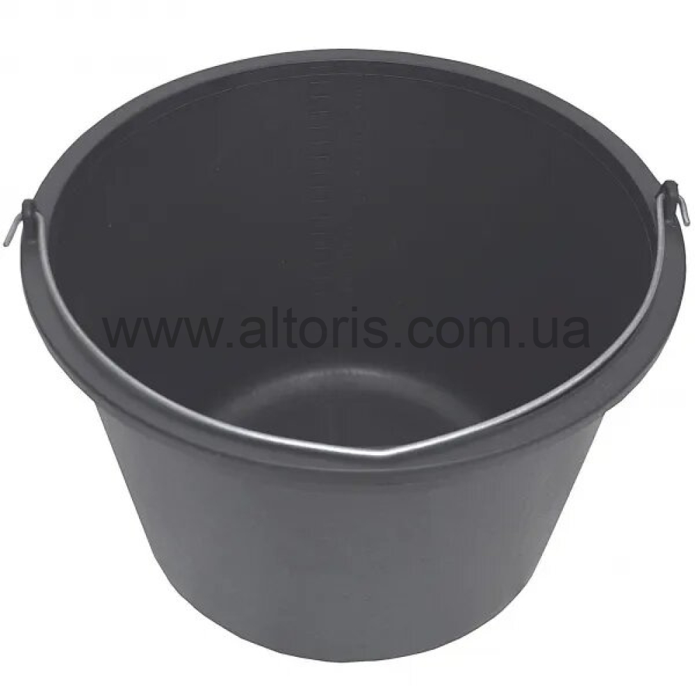 ведро пластмассовое хозяйственное Wave - 16л с мерной шкалой