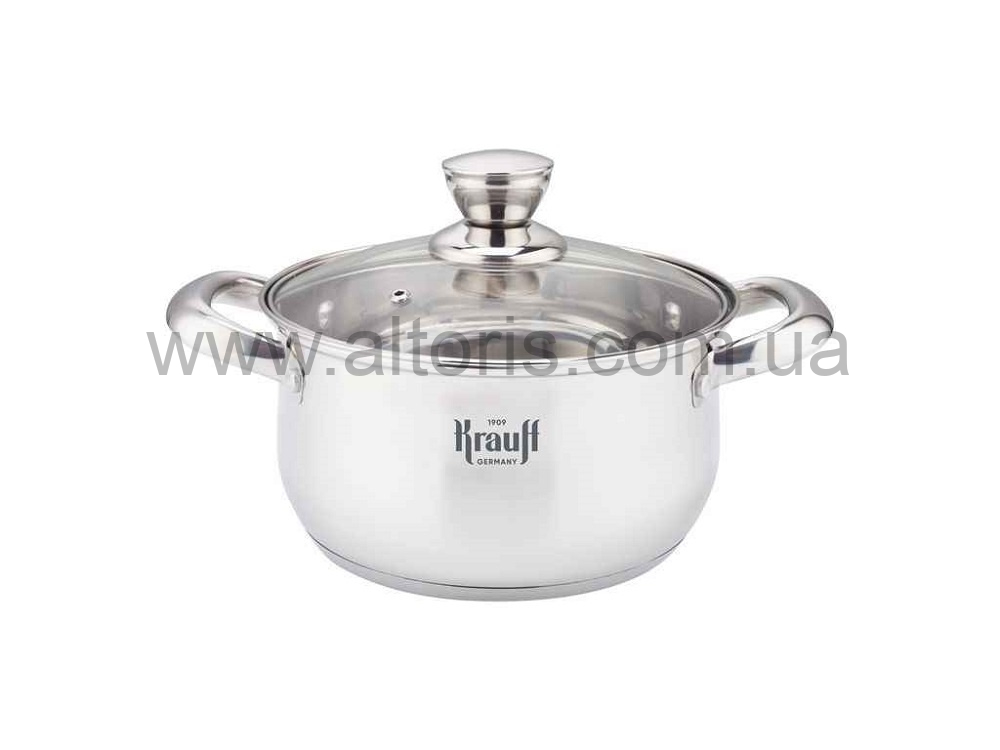 кастрюля  Krauff нерж.сталь - 4,5л,22см. Артикул: 26-238-094