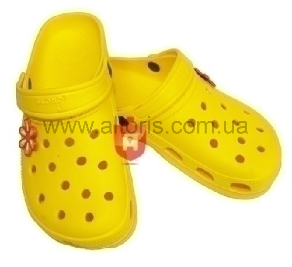 шлепанцы детские Cross Спайдер-6 - жёлтый размер 28-33(6 пар)