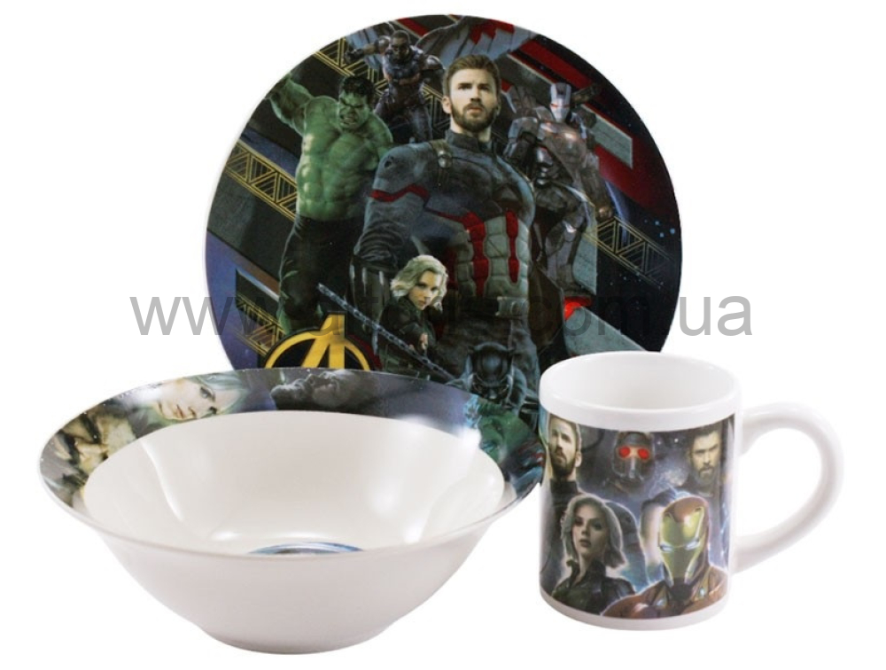 набор детский керамика Interos - 3пр. Месники TO-24