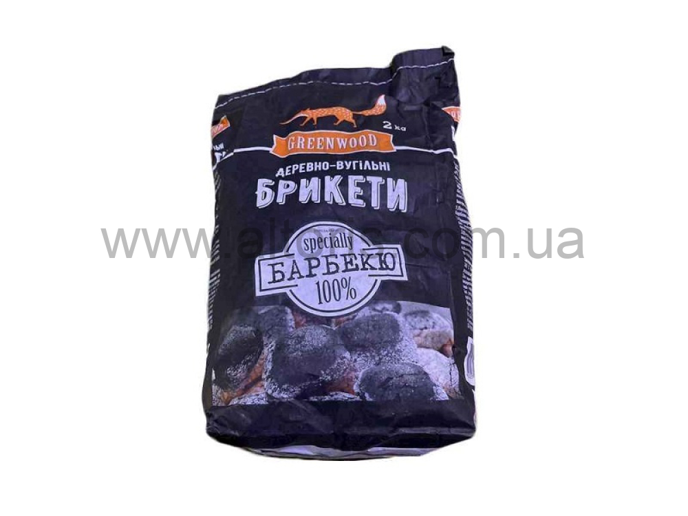 уголь древесный GWood - 2 кг брикет