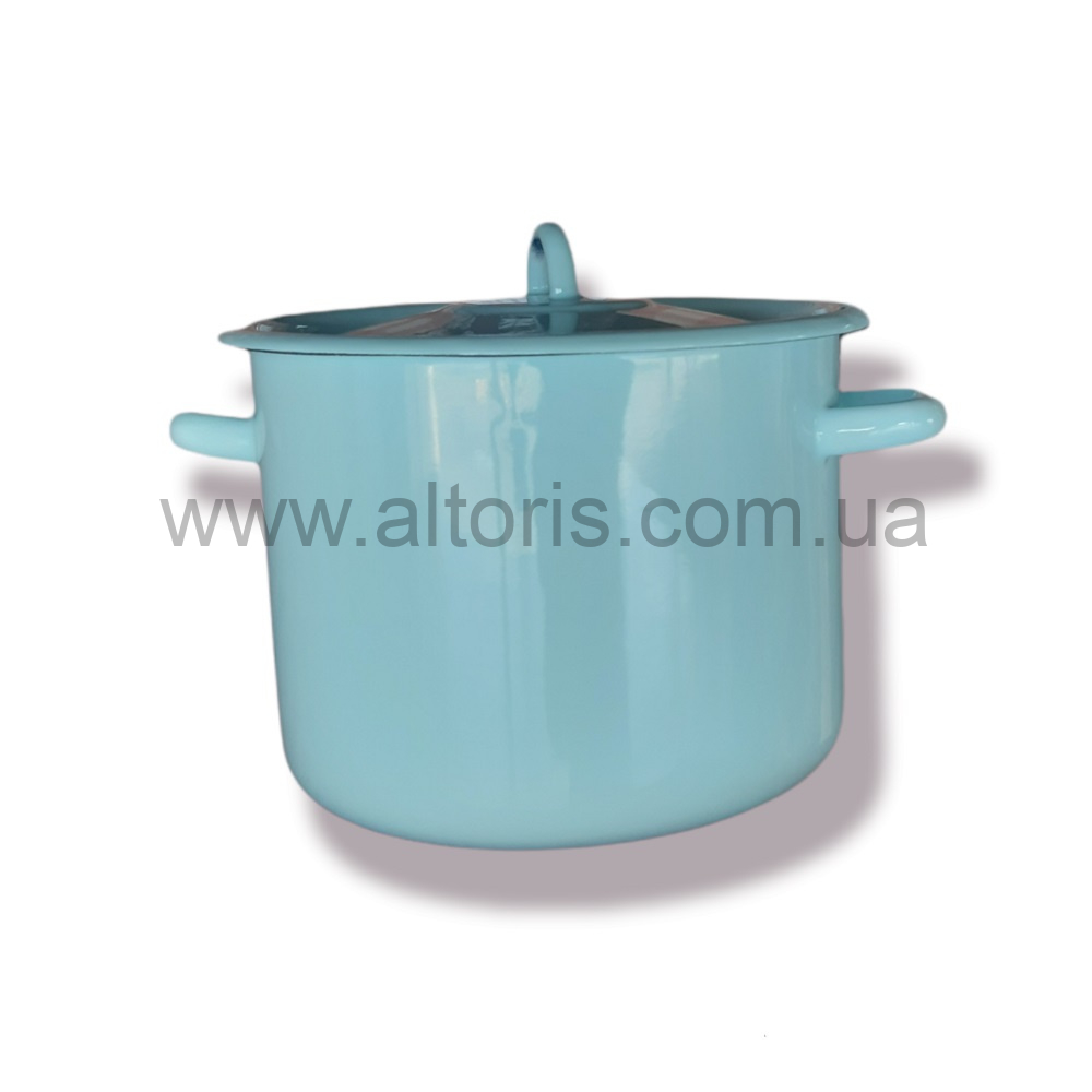 кастрюля эмаль НМ цилиндр. 5,5л/4 1617/4 - Бирюзовая