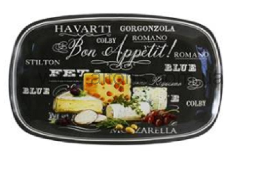 блюдо стекло Lumines - 34,5*23,5 прямоуг. СИР  Bon Appetit BB138