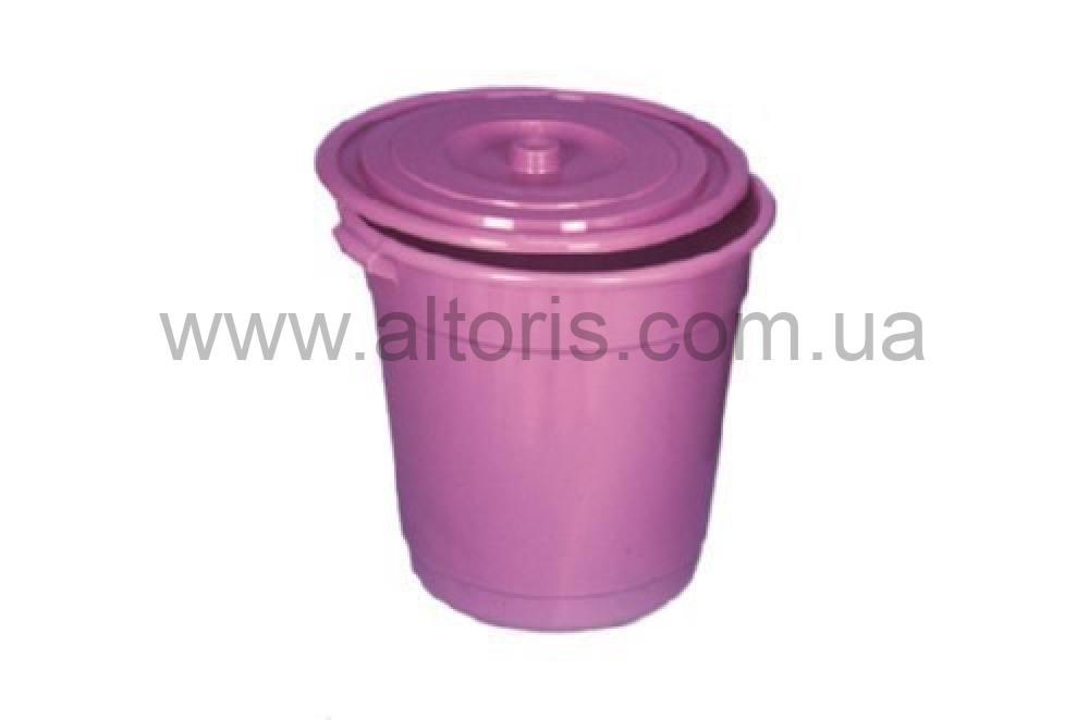 ведро пластмассовое с кр для отходов Консенсус - 50л