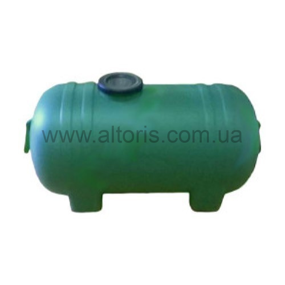 бочка пластмассовая горизонтальная Консенсус - 125л зеленая (акционная)