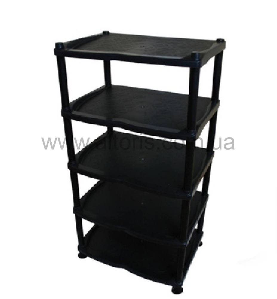 полка для обуви пластмассовая Эфе - черная