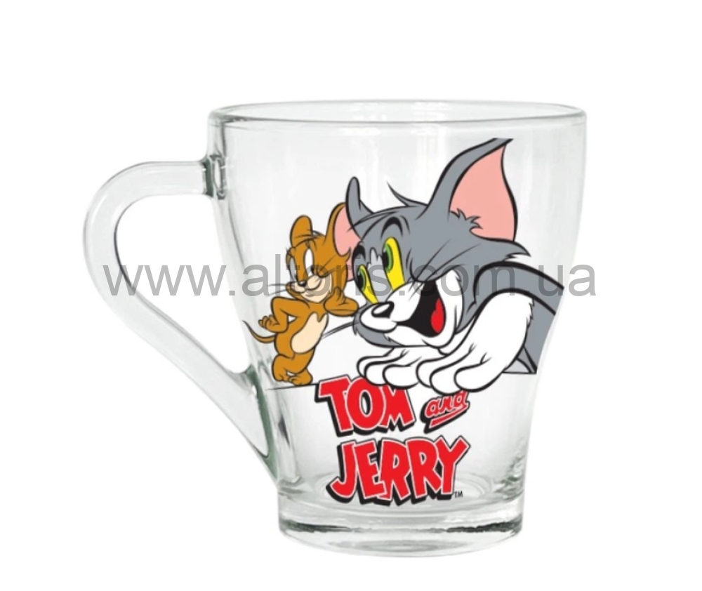 кружка стекло "Gracia" Gallery - 280 мл "Tom and Jerry"