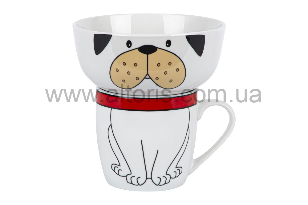 набор детский керамика LIMITED EDITION - 2 пр.в уп HAPPY DOG YF6011