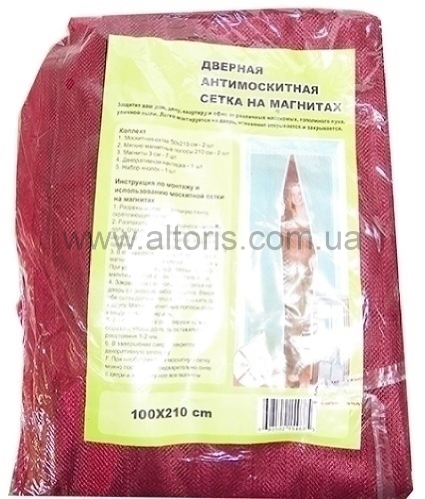 сетка москитная на магнитах - 210*100 см