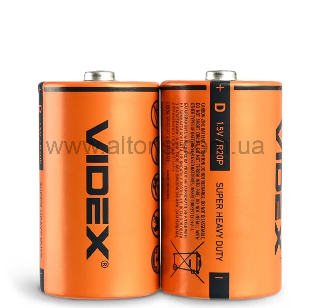батарейка Videx - (2шт) R20
