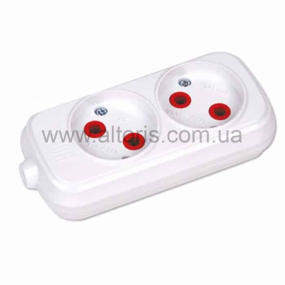 колодка HOROZ - 2 гнезда TEB