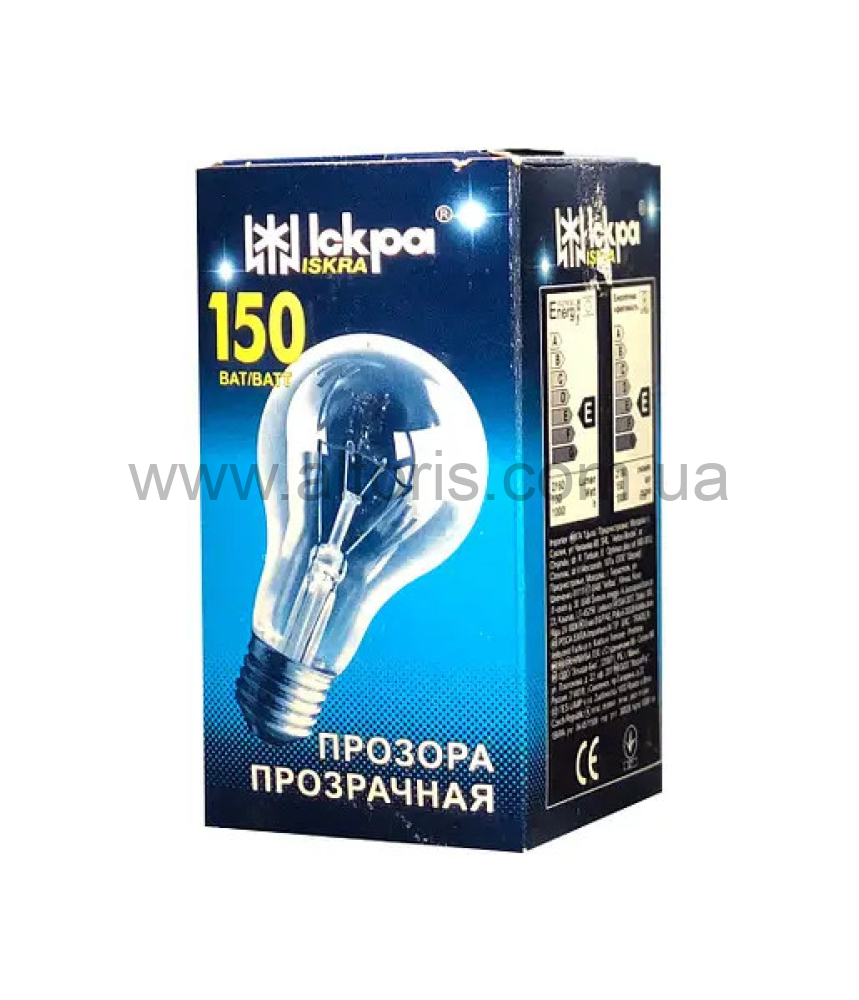 Лампа накаливания ИСКРА - 150Вт, Е27 Инд.уп