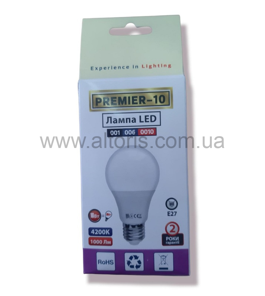 лампа LED HOROZ - 10W 4200 E27 1000Lm 175-250V PREMIER-10