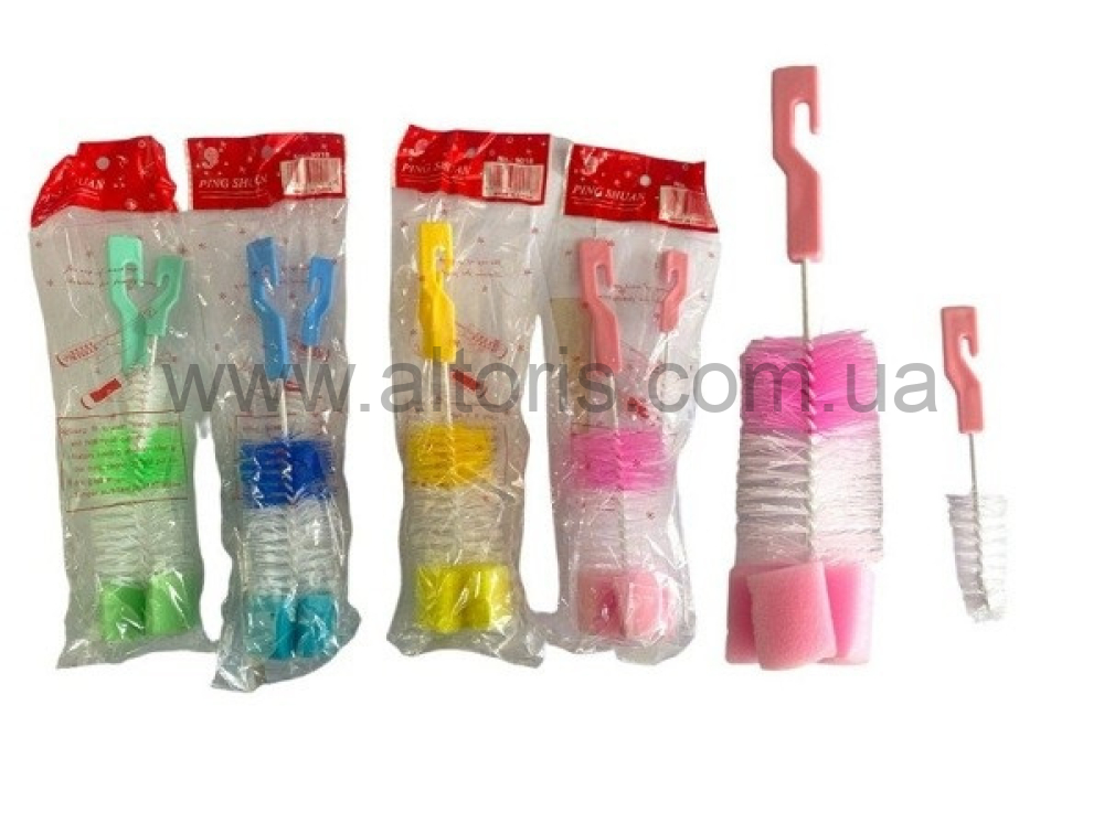 ершик для бутылок No Brand - с мочал.  23см №9011 (9017)