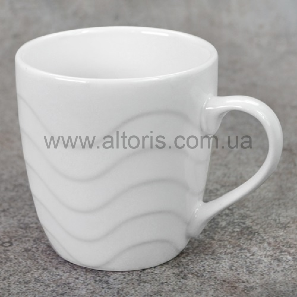 чашка керам. White - 200мл  "White wave" R30876