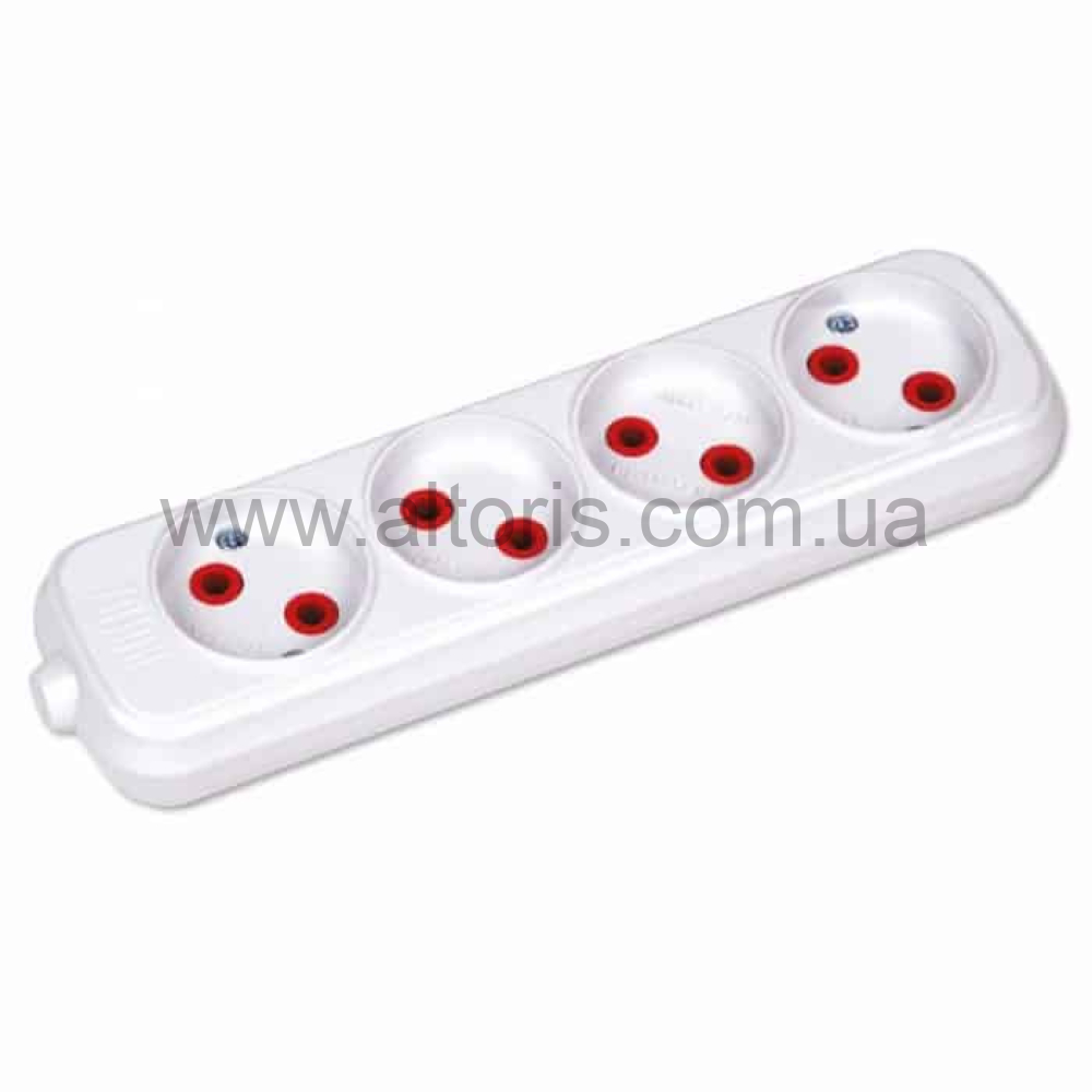 колодка HOROZ - 4 гнезда TEB