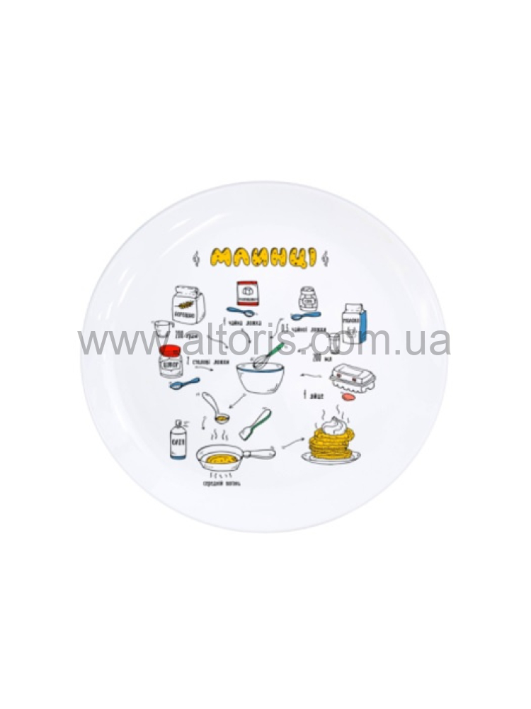 тарелка стеклокерамика Kvarta в подар. упак. - 25см  "Млинці " 1209