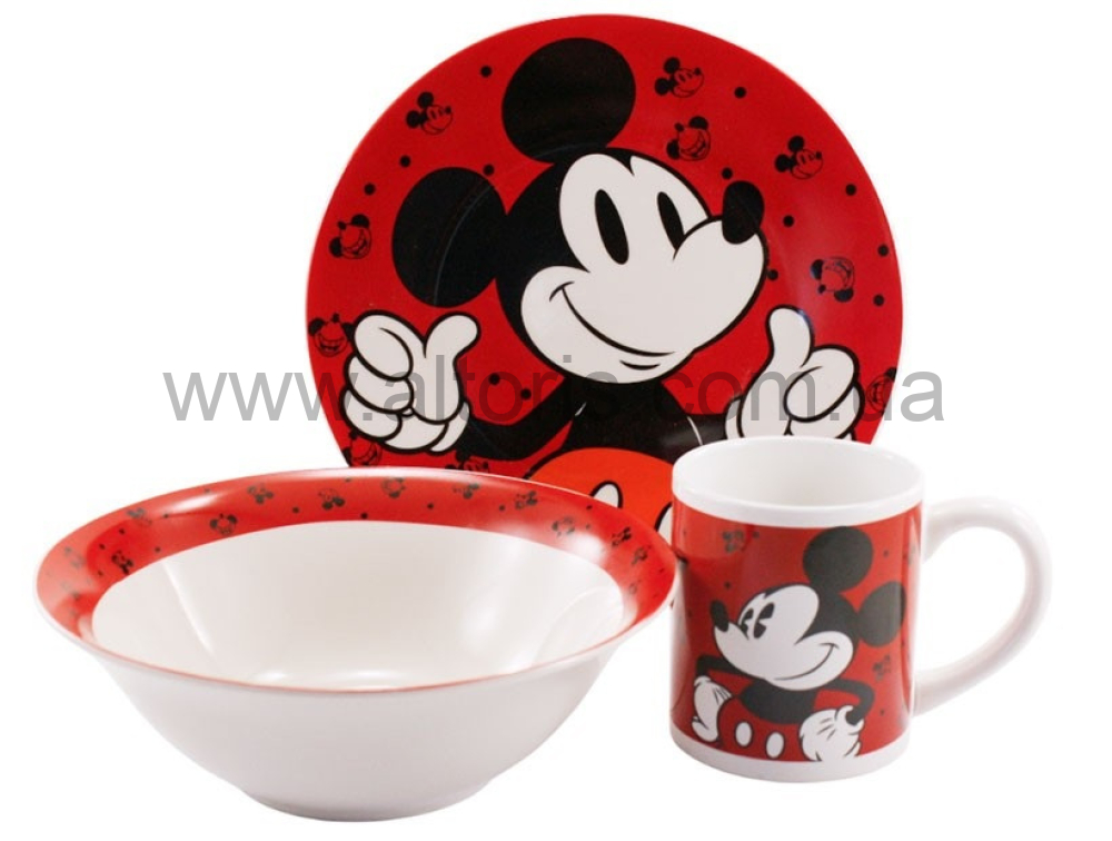 набор детский керамика Interos - 3пр. Мікі Маус ТО-30