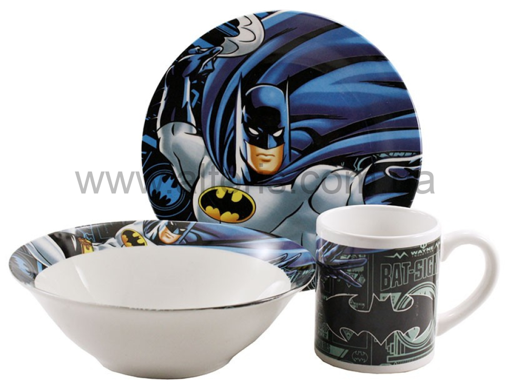 набор детский керамика Interos - 3пр. Бэтмэн TO-22