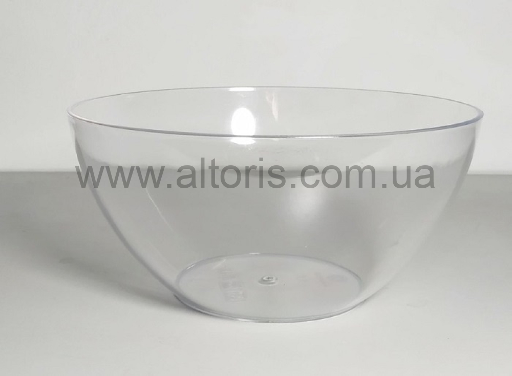 салатница пластмассовая Полимерагро - 2,5л прозрачная