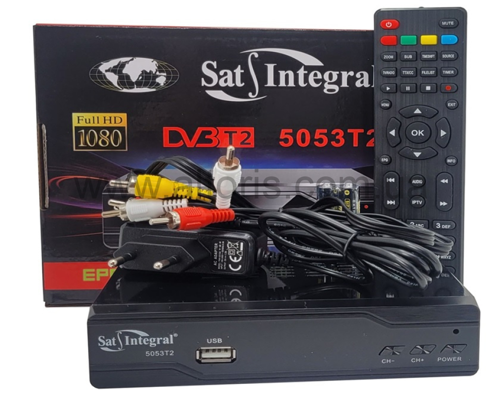 Т2 ресивер тюнер  - SatIntegral 5053T2 метал + інтернет