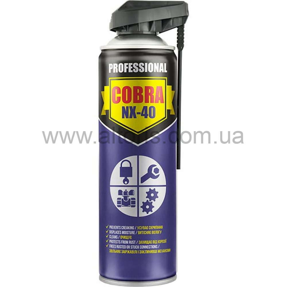 проникающая смазка COBRA - 450мл с трубкой  NX-40