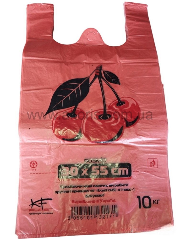 Пакет - 30х55 Вишня 100 шт в уп