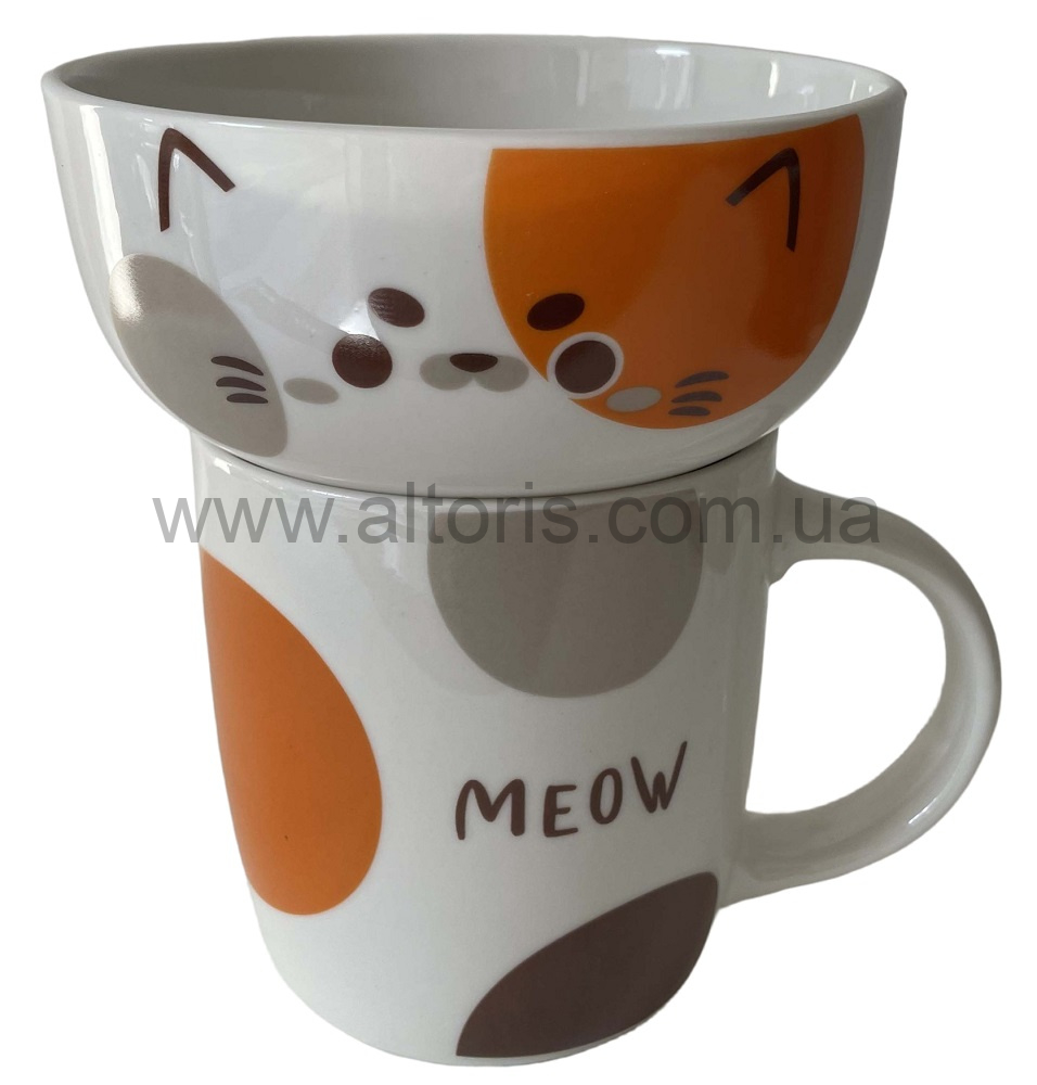 набор детский керамика LIMITED EDITION - 2 пр.в уп HAPPY CAT JSD05