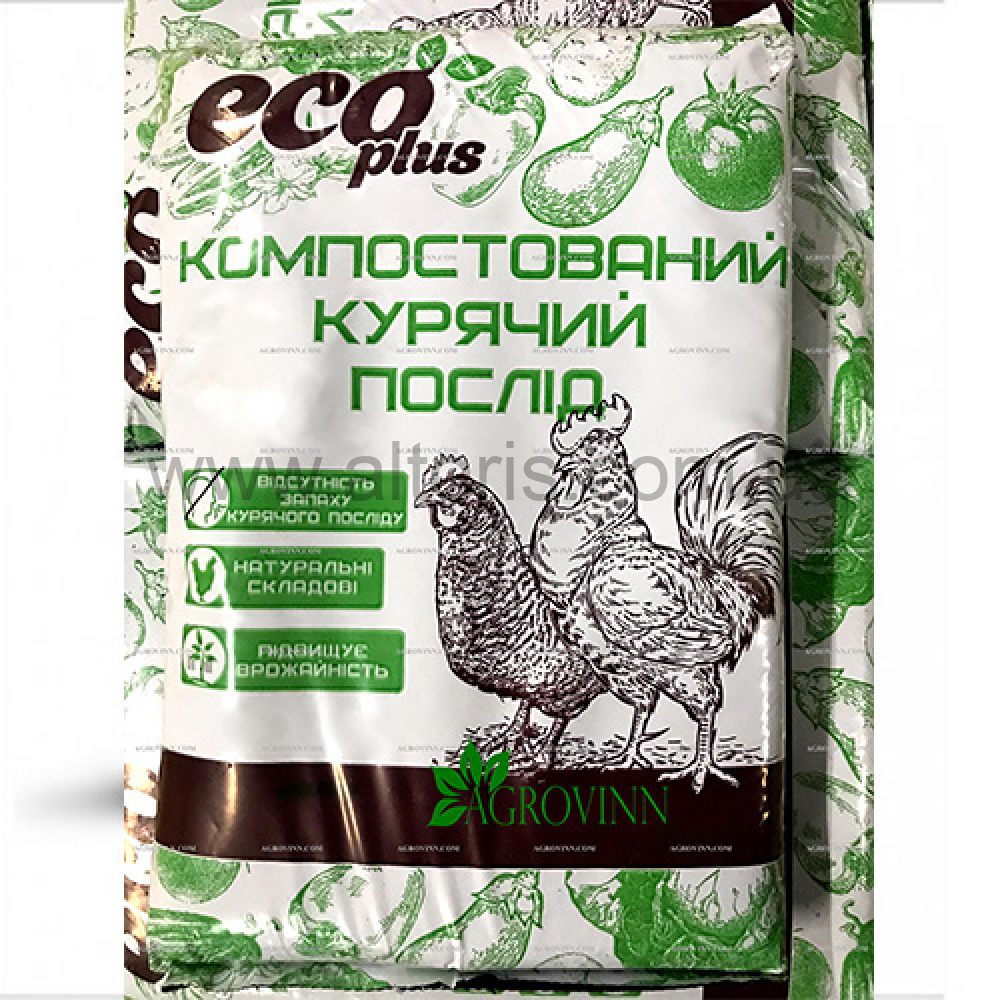 компостированный куриный помет ECO Plus - 6 л