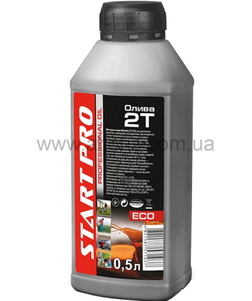 масло 2Т полусинтетическое премиум - 0.5 л START PRO ECO