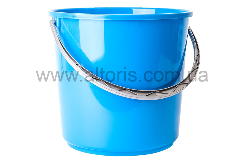 ведро пластмассовое пищевое БЕЗ кр Алеана - 14л аква
