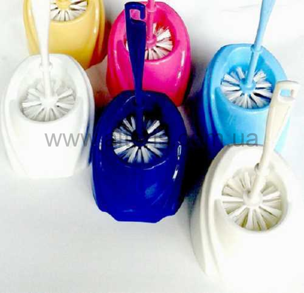 ершик для унитаза с подставкой пластик - бежевый