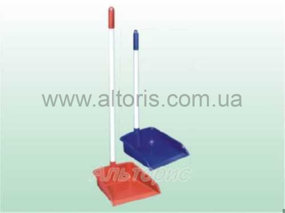 совок для мусора пластм. Консенсус - с длинной ручкой