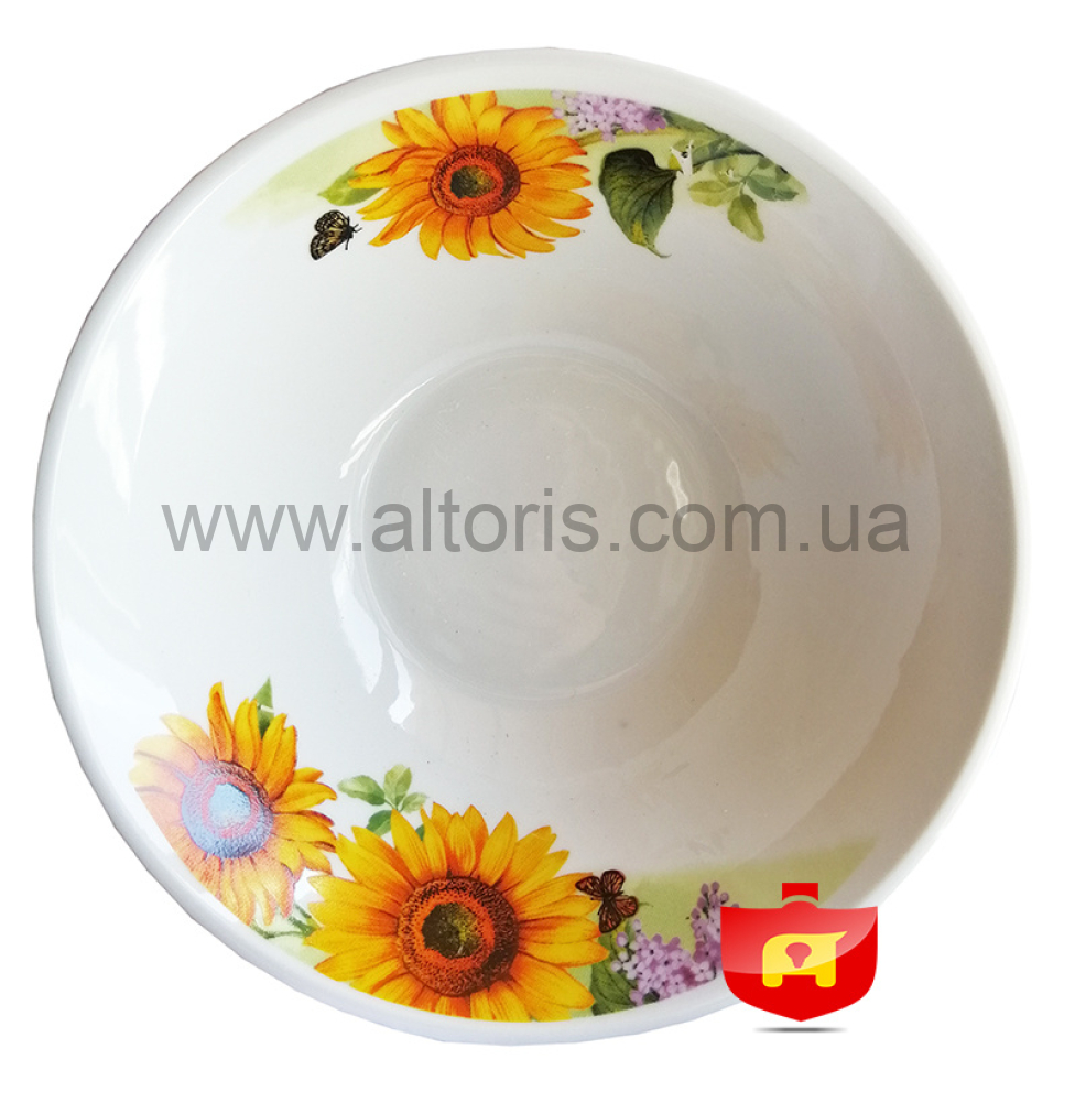 салатник керамика Interos - №7 Подсолнух д=180мм (3568)