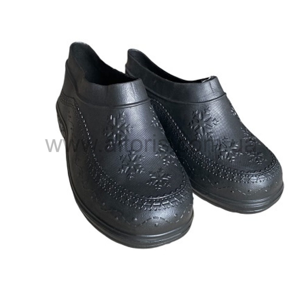 галоши женские - А12 р.37-42 (6 пар) холодные чёрный