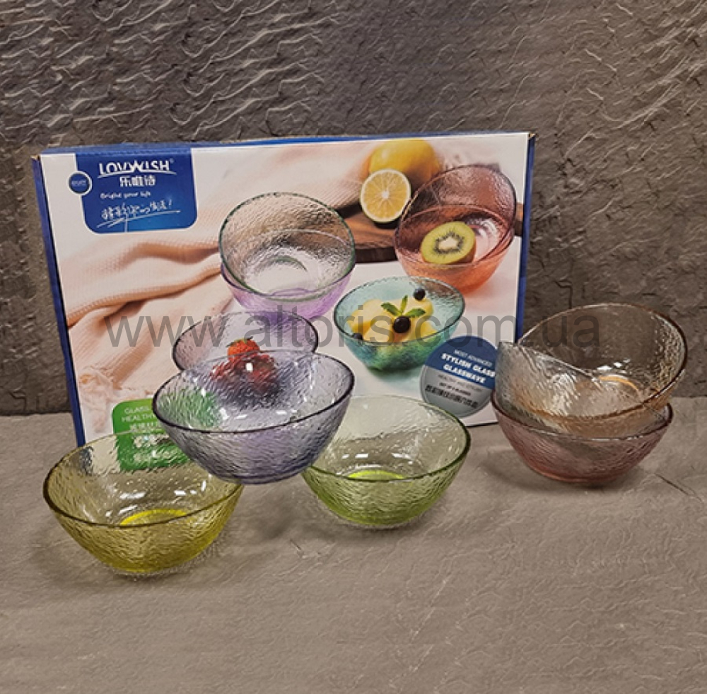 набор салатников стекло S&T - 6 шт. 310 мл 9330-02