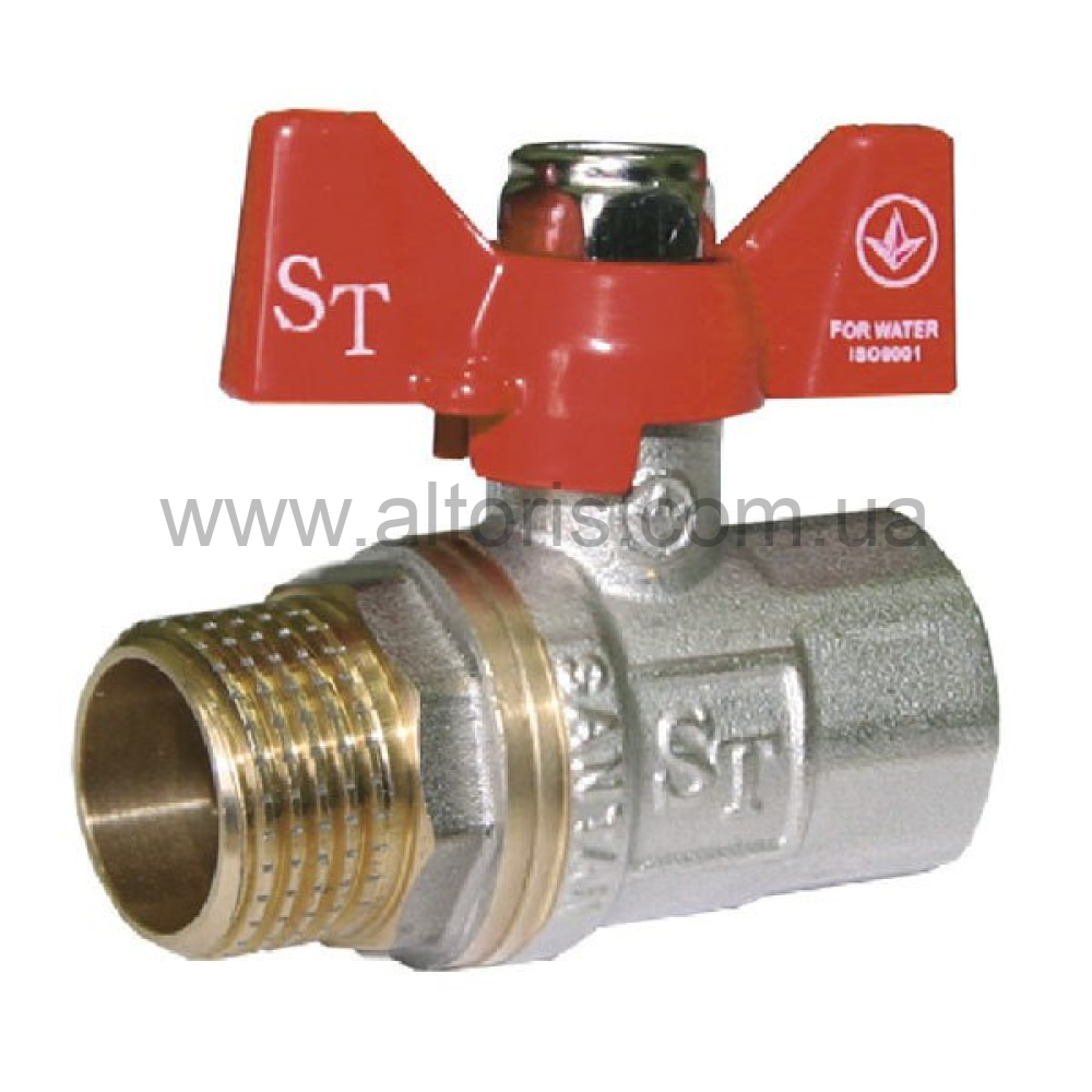 кран шар. полнопроходной вода - 1/2'' зв чм 607 SANTAN PREMIUM