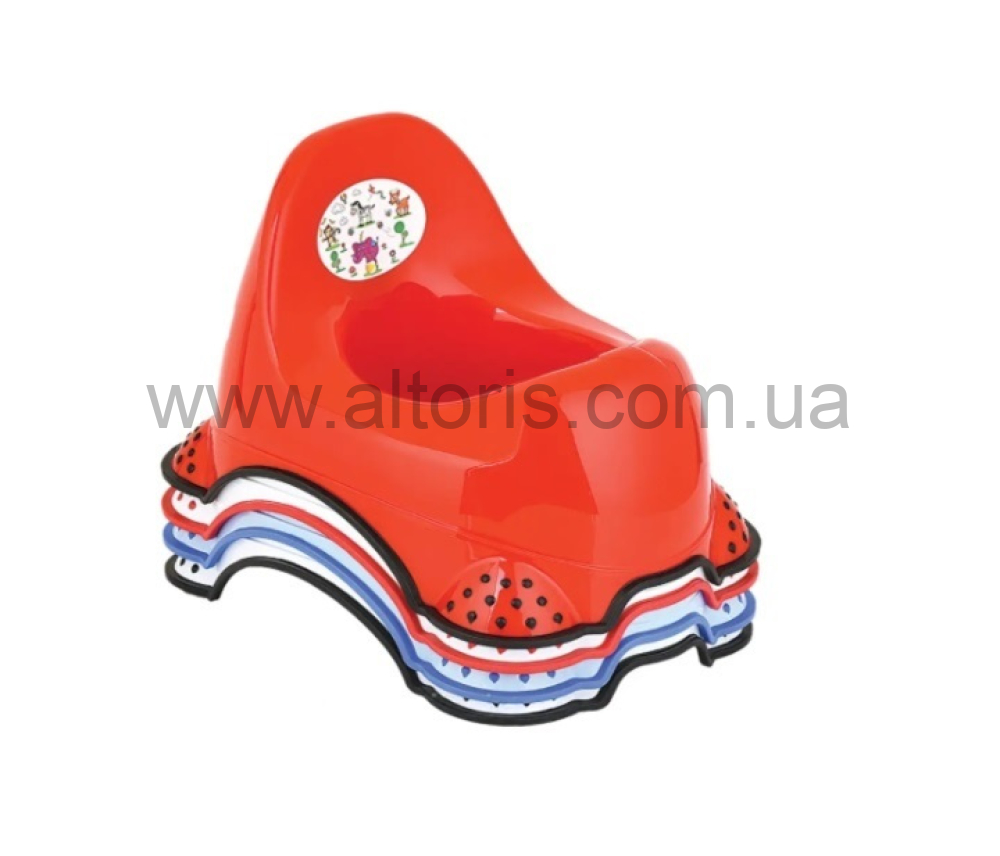 горшок детский  IRAK Plastic - "Турбо" (14x34,5x22,5 СМ)
